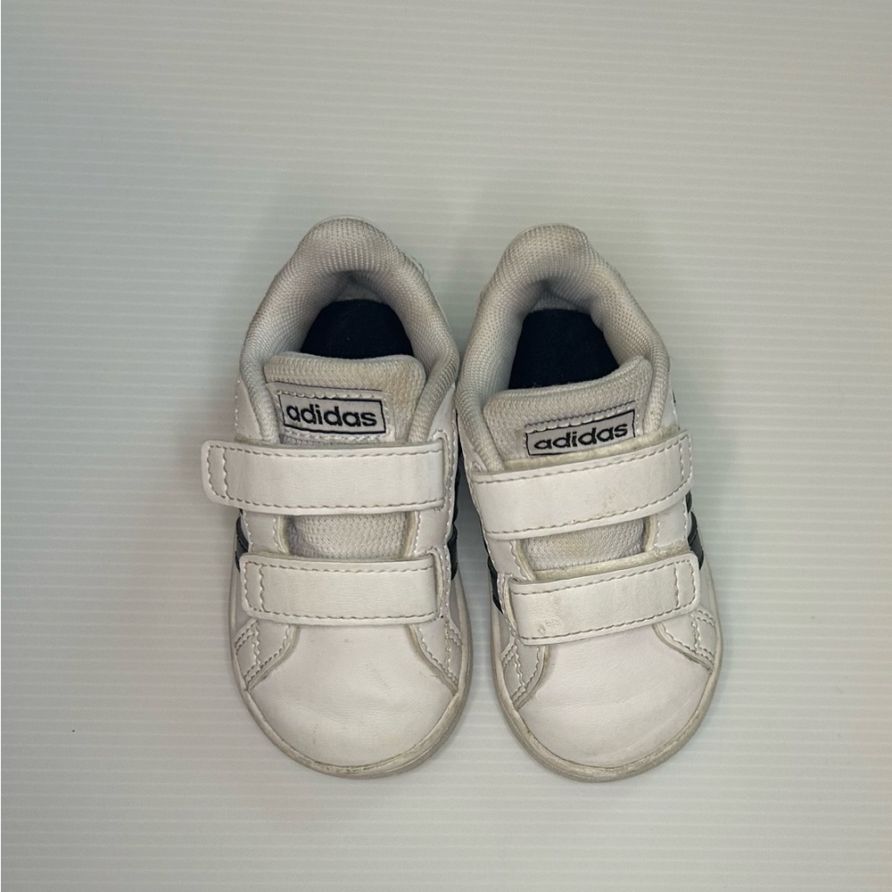 Adidas Kids White Sneakers